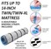 Storage Logic Twin/Twin-XL Foam Mattress Vacuum Bag with Blue Zipper, Vacuum Seal Mattress Bag, Straps Included.