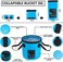AUTODECO 22Pcs Car Wash Cleaning Tools Kit Car Detailing Set with Blue Canvas Bag Collapsible Bucket Wash Mitt Sponge Towels Tire Brush Window Scraper Duster Complete Interior Car Care Kit.