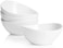Sweese 5 Inch Porcelain 10 oz Bowls Set of 4, for Dessert丨Ice cream丨Soup丨Rice丨Fruits, Small Portions, Microwave, Dishwasher, and Oven Safe - White.