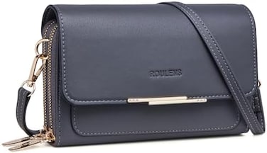 Roulens Small Crossbody Bag for Women,Cell Phone Purse Women's Shoulder Handbags Wallet Purse with Credit Card Slots.