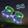 Sharper Image 2. 4GHz RC Glow Up Stunt Drone with LED Lights, Mini Remote Controlled Quadcopter with Assisted Landing, Small Plane for Kids and Beginners, Wireless and Rechargeable.