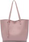 Dreubea Women's Soft Faux Leather Tote Shoulder Bag from Dreubea, Big Capacity Tassel Handbag.
