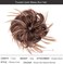 SIADEE Tousled Updo Messy Bun Hair Piece Scrunchies Synthetic Wavy Extension Ponytail with Elastic Rubber Band Hairpiece Updo Extensions Scrunchies Wavy Hair and Ponytail Chignon Instant Ponytail for