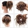 SIADEE Tousled Updo Messy Bun Hair Piece Scrunchies Synthetic Wavy Extension Ponytail with Elastic Rubber Band Hairpiece Updo Extensions Scrunchies Wavy Hair and Ponytail Chignon Instant Ponytail for