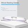 MIRYEA Rimless Clear Bifocal Reading Glasses Blue Light Blocking Readers for Men and Women Unisex Spring Hinge Eyewear Far and Near Dual-Use Lightweight Magnifying Anti Glare Reduce Eyestrain Eyeglass