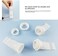 HLZC Pieces Drain Backflow Preventer, One Way Valve, Adjustable Silicone Sink Floor Drain Trap for Pipes Tubes in Toilet Bathroom Kitchen (White.