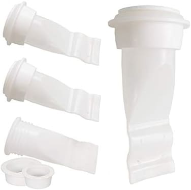 HLZC Pieces Drain Backflow Preventer, One Way Valve, Adjustable Silicone Sink Floor Drain Trap for Pipes Tubes in Toilet Bathroom Kitchen (White.