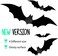 Beeager LuSeren Halloween Party Indoor Outdoor Decor Supplies, 56 PCS Reusable PVC 3D Decorative Scary Bats Wall Sticker Comes with Double Sided Foam Tape.