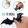 Beeager LuSeren Halloween Party Indoor Outdoor Decor Supplies, 56 PCS Reusable PVC 3D Decorative Scary Bats Wall Sticker Comes with Double Sided Foam Tape.