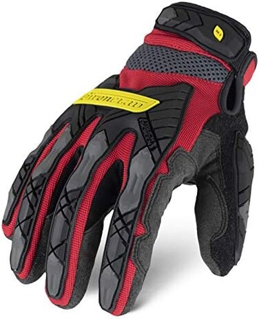 Ironclad Command Impact 360 Cut A6 Work Gloves; Touch Screen Gloves Conductive PalmFingers, Impact Protection, Machine Washable, Sized S, M, L, XL, XXL (1 Pair, Red (IEX-MIGR5-05-XL.