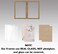 WUTL 4x6 Picture Frames Double Hinged MDF Wood Grain with Glass Front Stand Vertical on Tabletop.