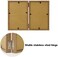 WUTL 4x6 Picture Frames Double Hinged MDF Wood Grain with Glass Front Stand Vertical on Tabletop.
