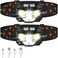 LHKNL Headlamp Flashlight, 1200 Lumen Ultra-Light Bright LED Rechargeable Headlight with White Red Light,2-Pack Waterproof Motion Sensor Head Lamp,8 Mode for Outdoor Camping Running Hiking Fishing.