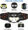 LHKNL Headlamp Flashlight, 1200 Lumen Ultra-Light Bright LED Rechargeable Headlight with White Red Light,2-Pack Waterproof Motion Sensor Head Lamp,8 Mode for Outdoor Camping Running Hiking Fishing.