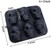 Webake Skull Cake Pan Silicone Gelatin Cakelet Mold Skull Pizza Tin Baking Pan.