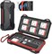 Kiorafoto Magnetic Closure Memory Card Case Holder Organizer Protector Keeper for Camera SD SDHC SDXC MSD MicroSD TF CardSmartphone Micro SIM Nano SIM NM Nano Memory Cards Storage w/Free USB 3. 0 Card