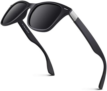GQUEEN Classic Horn Rimmed Semi Rimless Polarized Sunglasses for Men Women GQO6.