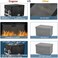 ENGPOW File Box with Lock,Fireproof Box File Storage Organizer Anti-Static Box,Collapsible Fireproof Document Box Filing Box with Handle,Portable Home Office Safe for Hanging Letter/Legal Folder.