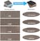 Onarway Sanding Sponges 6 Pack Wet and Dry Dual-use, Coarse and Fine Sanding Blocks - 60/80/100/120/180/220 Grits 6 Different Specifications, Washable and Reusable, Ideal for Wood Metal Wall Polish.