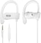 Avantree E171 - Sports Earbuds Wired with Microphone, Sweatproof Wrap Around Earphones with Over Ear Hook, In Ear Running Headphones for Workout Exercise Gym Compatible with Cell Phones - White.