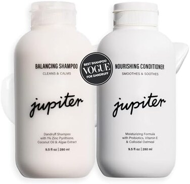Jupiter Physician-Formulated Anti Dandruff ShampooConditioner For Flaky, Itchy, Oily, Dry Scalp - Vegan, Sulfate Free - Color SafeParaben Free - Dry Scalp Shampoo and Conditioner For WomenMen.
