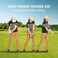 كرة التدريب الذكية FINGER TEN Golf Smart Ball Impact القابلة للنفخ مع مضخة هواء وحبل قابل للتعديل للمساعدة في تعليم تصحيح وضعية الجسم، وهي أدوات تدريب للرجال والنساء ولاعبي الجولف المبتدئين.