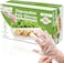 Keppi Plastic GlovesBPALatex Free Perfect Food Handling Safe Disposable for Cooking Bulk One Size Great Fit.