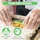 Keppi Plastic GlovesBPALatex Free Perfect Food Handling Safe Disposable for Cooking Bulk One Size Great Fit.