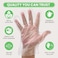 Keppi Plastic GlovesBPALatex Free Perfect Food Handling Safe Disposable for Cooking Bulk One Size Great Fit.