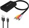 CIKIAER HDMI to RCA, HDMI to AV Converter, 1080P HDMI to 3RCA CVBS AV Composite Video Audio Converter Adapter Supports PAL/NTSC with USB Charge Cable for PC Laptop HDTV DVD.