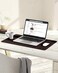 YSAGi Non-Slip Desk Pad,Mouse Pad,Waterproof PVC Leather Desk Table Protector,Ultra Thin Large Desk Blotter, Easy Clean Laptop Desk Writing Mat for Office Work/Home/Decor(Dark Brown, 23. 6" x 13. 7".
