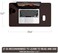 YSAGi Non-Slip Desk Pad,Mouse Pad,Waterproof PVC Leather Desk Table Protector,Ultra Thin Large Desk Blotter, Easy Clean Laptop Desk Writing Mat for Office Work/Home/Decor(Dark Brown, 23. 6" x 13. 7".