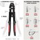 Sanuke Wire Rope Crimping Tool for 3/64 1/16 5/64 inch Aluminum Crimping Loop Sleeves Kit with 160pcs Aluminum Crimping Loop Sleeve and 10pcs Stainless Steel Thimble.