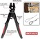 Sanuke Wire Rope Crimping Tool for 3/64 1/16 5/64 inch Aluminum Crimping Loop Sleeves Kit with 160pcs Aluminum Crimping Loop Sleeve and 10pcs Stainless Steel Thimble.