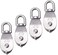 Rocaris 4 Pack M25 Double Pulley Block Stainless Steel 304 Wire Rope Crane Double Wheel Swivel Lifting Rope Pulley Block.