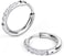 Showself Hypoallergenic Unisex Surgical Steel Small Cubic Zirconia Huggie Hoop Earring, Color Gold - Silver - Rose Gold - Black - Rainbow, Size 6mm- 12mm Safe for Sensitive Ear.