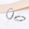 Showself Hypoallergenic Unisex Surgical Steel Small Cubic Zirconia Huggie Hoop Earring, Color Gold - Silver - Rose Gold - Black - Rainbow, Size 6mm- 12mm Safe for Sensitive Ear.
