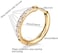 Showself Hypoallergenic Unisex Surgical Steel Small Cubic Zirconia Huggie Hoop Earring, Color Gold - Silver - Rose Gold - Black - Rainbow, Size 6mm- 12mm Safe for Sensitive Ear.