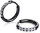 Showself Hypoallergenic Unisex Surgical Steel Small Cubic Zirconia Huggie Hoop Earring, Color Gold - Silver - Rose Gold - Black - Rainbow, Size 6mm- 12mm Safe for Sensitive Ear.