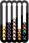 Demi's Home Adhesive Coffee Pod Holder for Nespresso Original Capsules (Measure Before Purchase- Suitable to be Mounted Inside/Under the Cabinet or on the Wall (Black.