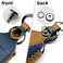 ZiHafate Leather Car Key Fob Cover, Suit for Keyless Remote Control for Jeep Grand Cherokee Dodge Challenger Charger Dart Durango Journey Chrysler 200 300 Fiat etc (A Style, Brown&acirc;&acirc;&sbquo;&not;&brvbar;.