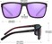 ZENOTTIC Men Square Sunglasses Polarized Lightweight TR90 UV Sun Glasses BT6204.