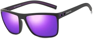 ZENOTTIC Men Square Sunglasses Polarized Lightweight TR90 UV Sun Glasses BT6204.