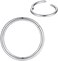 FOLLOWMOON 316L Surgical Steel Nose Rings Hoop Septum Clicker Hinged Segment Ring Lip Ear Piercing Earrings for Cartilage Helix Tragus Conch Rook 20g 18g 16g 14g 12g 10g 8g,Inner Diameter 5mm to 22mm.