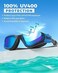 OMID Swim Goggles, P2 Polarized 【PatentUpgrade】 Anti-Fog Anti-UV No Leakage Swimming Goggles for Adult Men Women Youth.