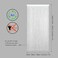 YaoYue Beaded Curtain Door String Curtains for Doorway Tassels Beads Hanging Fringe Hippie Room Divider Window Hallway Entrance Wall Closet Bedroom Privacy Decor (39&times;79in/100&times;200cm, White.