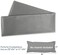 Leeden Body Pillow Cover, 100% Cotton 800 Thread Count 21 * 54 Breathable Long Pillow Protector Case w/No Zipper, Light Grey.