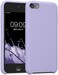 جراب سيليكون TPU من kwmobile متوافق مع Apple iPod Touch 6G / 7G (الجيل السادس والسابع) - غطاء حماية ناعم ومرن - لون الخزامى.