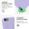 جراب سيليكون TPU من kwmobile متوافق مع Apple iPod Touch 6G / 7G (الجيل السادس والسابع) - غطاء حماية ناعم ومرن - لون الخزامى.