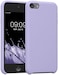 جراب سيليكون TPU من kwmobile متوافق مع Apple iPod Touch 6G / 7G (الجيل السادس والسابع) - غطاء حماية ناعم ومرن - لون الخزامى.